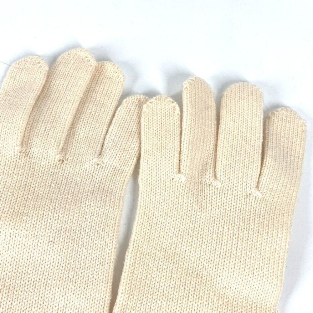 FENDI Zucca Glove gloves wool pink/Beige Unused